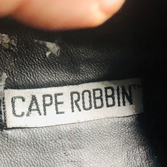 CAPE ROBBIN SUPER PLATFORM BLACK FAUX LEATHER LACE UP RAINBOW PLATFORM SIZE  9‎ - Picture 10 of 11